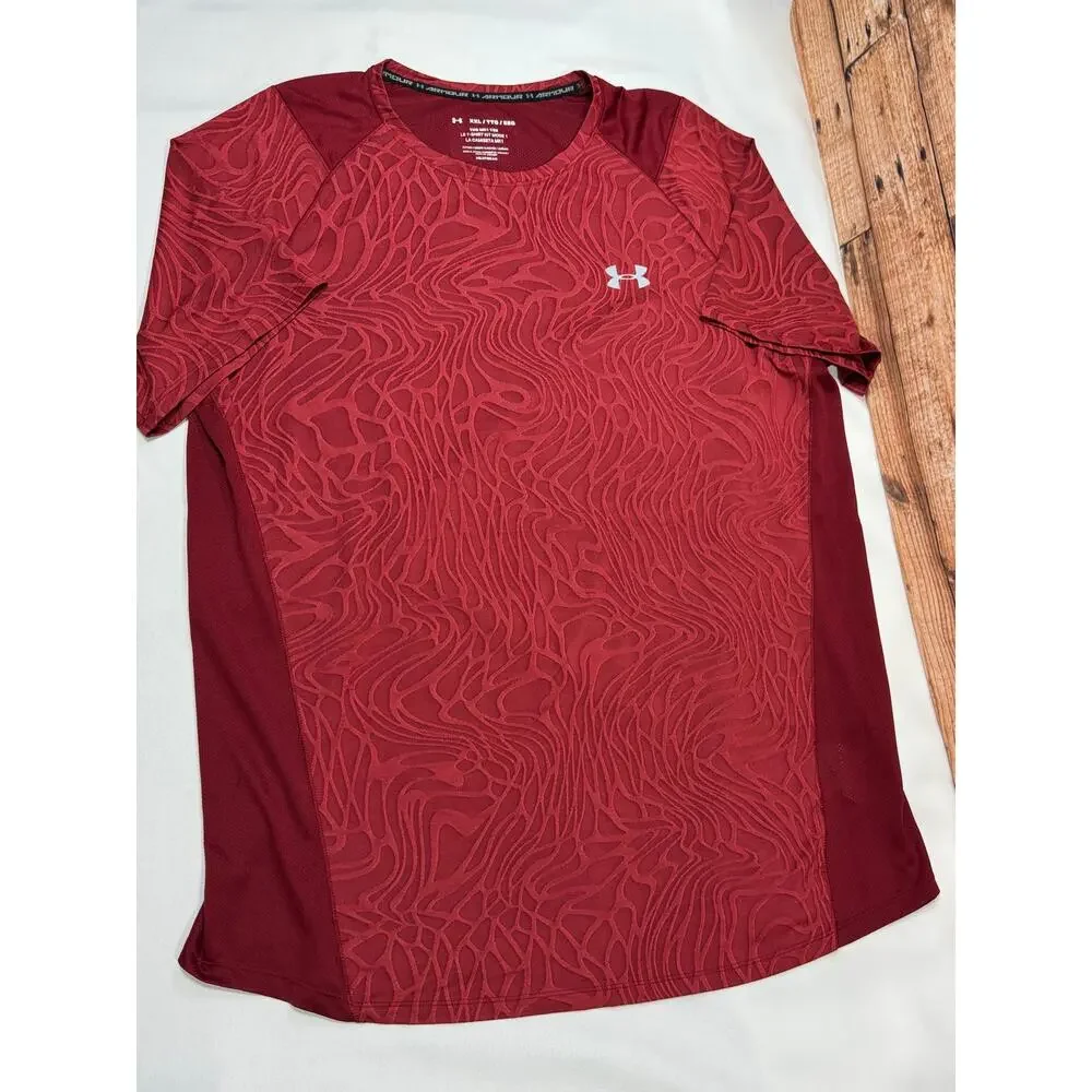 Under Armour Ua Mk 1 Short Sleeve Print Shirt Red size 2xl